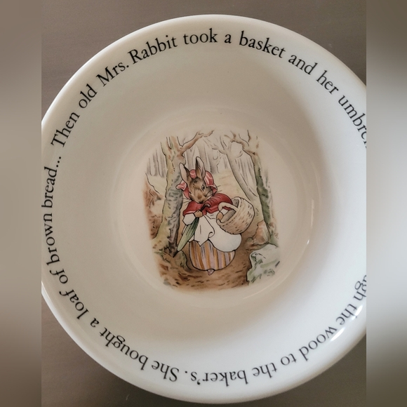 WEDGWOOD Peter Rabbit Bowl - White, Vintage - Picture 3 of 5